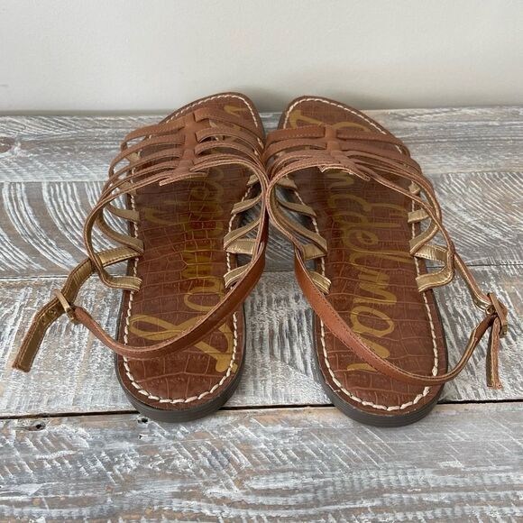 Sam Edelman-Garland Leather Cage Sandals (Size:10) - Picture 5 of 8